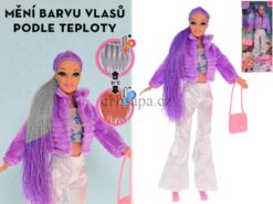Búp bê thời trang  có tóc đổi màu và phụ kiện trong hộp cao 35cm