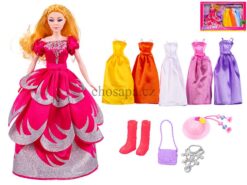 Búp bê thời trang  kèm váy 5ks và phụ kiện - Đóng hộp dài 50cm