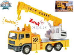 Hộp xe cần cẩu 15cm chạy bằng pin có đèn sáng và nhạc