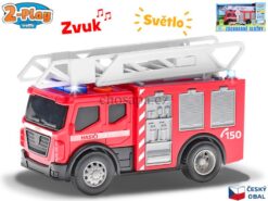 2-Play Traffic xe cứu hoả thiết kế CZ 14cm chạy tự do có đèn và âm thanh trong hộp
