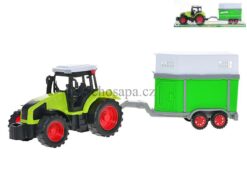 Máy kéo có thùng chở ngựa  chạy bằng bánh đà trong hộp 40cm