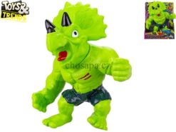 Brainboooom con quái vật co giãn khủng long màu xanh lá cây 22cm trong hộp