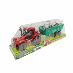 Máy kéo và rơ moóc chở gia súc. Đóng hộp 34cm