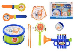 Bộ nhạc cụ 7ks với kèn, trống ... trong hộp