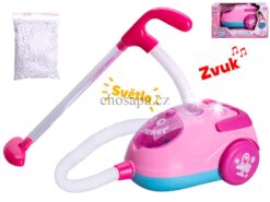 Đồ chơi máy hút bụi 18cm dùng pin có đèn và âm thanh trong hộp