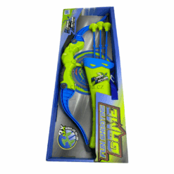 Bộ cung tên gồm 3 mũi tên nhựa gắn mút. Đóng hộp dài 58cm