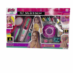 Bộ hộp sản phẩm 2 in 1 bao gồm: Dụng cụ làm tóc, làm Nail trong hộp 46cm