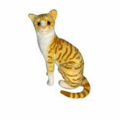 Mèo ngồi vằn vàng 45cm