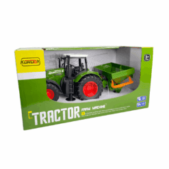 Máy kéo và silo đựng lúa mì. Đóng hộp 30cm
