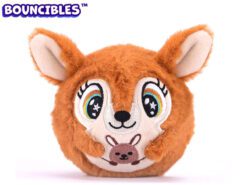 Bóng nảy cao sau bọc bông nỉ 8cm, hình ngộ nghĩnh. Mix nhiều loại