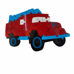Bộ lắp ghép bằng gỗ hình ô tô có số thứ tự - 27cm