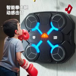 Mục tiêu đấm bốc cho trẻ em. Hiệu ứng đèn, nhạc, găng tay, phụ kiện đóng trong hộp 40cm