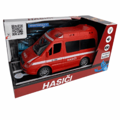 Xe cứu hỏa có hiệu ứng âm thanh, ánh sáng. Hộp 26cm